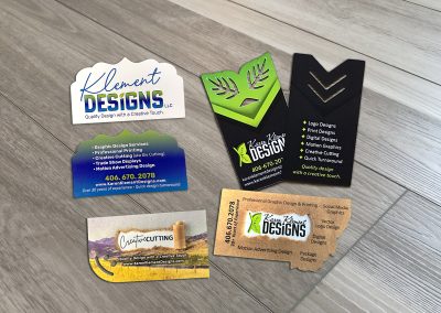 Die Cut Business Cards by Klement Designs
